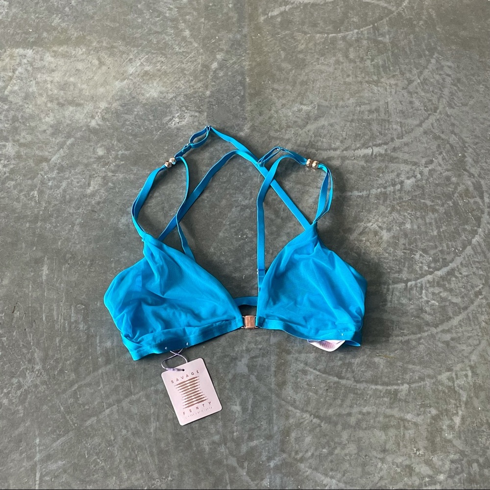 SAVAGE X FENTY Gathered Mesh Strappy Bralette BRAND NEW w/ TAGS